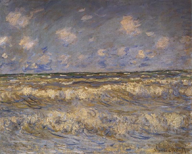 Claude Monet Rough Sea Norge oil painting art